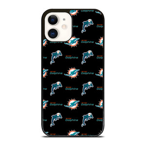 MIAMI DOLPHINS FOOTBALL PATTERN iPhone 12 Case Cover