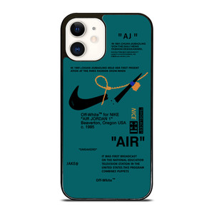 NIKE AIR OFF WHITE TOSCA iPhone 12 Case Cover NIKE AIR OFF WHITE TOSCA iPhone 12 Case Cover