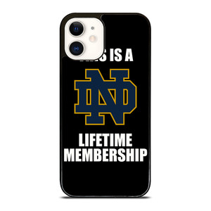 NOTRE DAME FIGHTING IRISH MEMBERSHIP iPhone 12 Case Cover NOTRE DAME FIGHTING IRISH MEMBERSHIP iPhone 12 Case Cover