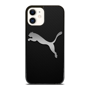 PUMA LOGO CARBON iPhone 12 Case Cover