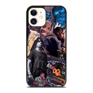 TRAVIS SCOTT ASTROWORLD COLLAGE iPhone 12 Case Cover TRAVIS SCOTT ASTROWORLD COLLAGE iPhone 12 Case Cover