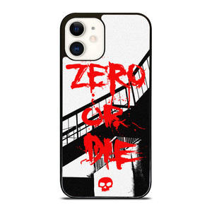 ZERO SKATEBOARDS SLOGAN iPhone 12 Case Cover