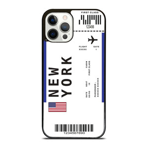 FLIGHT TICKETS USA NEW YORK iPhone 12 Pro Case Cover
