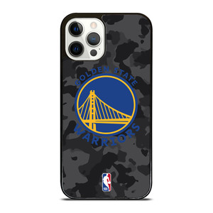 GOLDEN STATE WARRIORS BLACK CAMO iPhone 12 Pro Case Cover