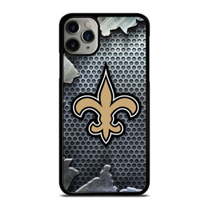 NEW ORLEANS SAINTS BROKEN METAL iPhone 11 Pro Max Case Cover