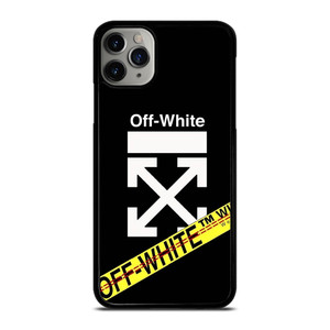 OFF WHITE YELLOW LABEL iPhone 11 Pro Max Case Cover OFF WHITE YELLOW LABEL iPhone 11 Pro Max Case Cover