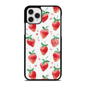 STRAWBERRY BRUSHED PATTERN iPhone 11 Pro Case Cover