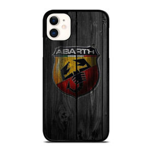 ABARTH CAR WOODEN LOGO iPhone 11 Case Cover ABARTH CAR WOODEN LOGO iPhone 11 Case Cover