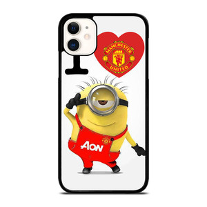 MINIONS LOVE MANCHESTER UNITED iPhone 11 Case Cover MINIONS LOVE MANCHESTER UNITED iPhone 11 Case Cover