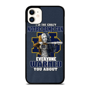 NOTRE DAME FIGHTING HARLEY QUINN iPhone 11 Case Cover NOTRE DAME FIGHTING HARLEY QUINN iPhone 11 Case Cover