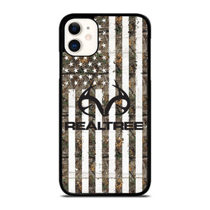 REALTREE AMERICAN FLAG LOGO iPhone 11 Case Cover REALTREE AMERICAN FLAG LOGO iPhone 11 Case Cover