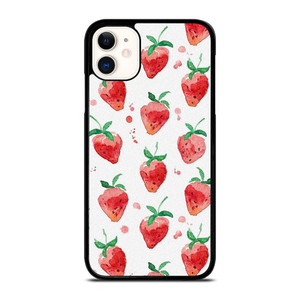 STRAWBERRY BRUSHED PATTERN iPhone 11 Case Cover