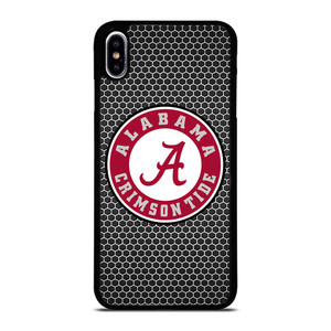 ALABAMA CRIMSON TIDE FOOTBALL METAL iPhone XS Max Case Cover ALABAMA CRIMSON TIDE FOOTBALL METAL iPhone XS Max Case Cover