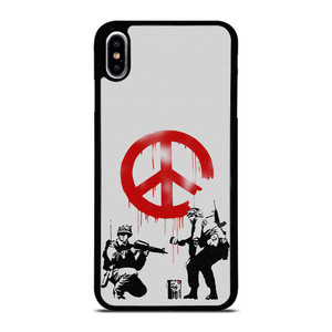BANKSY ART PEACE iPhone XS Max Case Cover
