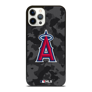 LOS ANGELES ANGELS BASEBALL BLACK CAMO iPhone 12 Pro Case Cover LOS ANGELES ANGELS BASEBALL BLACK CAMO iPhone 12 Pro Case Cover