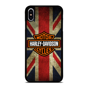 HARLEY DAVIDSON BRITISH UNION JACK iPhone XS Max Case Cover