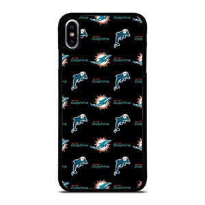 MIAMI DOLPHINS FOOTBALL PATTERN iPhone XS Max Case Cover