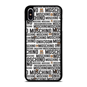 MOSCHINO ABSTRACT LOGO iPhone XS Max Case Cover