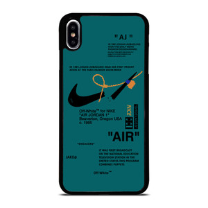 NIKE AIR OFF WHITE TOSCA iPhone XS Max Case Cover NIKE AIR OFF WHITE TOSCA iPhone XS Max Case Cover