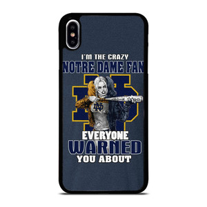 NOTRE DAME FIGHTING HARLEY QUINN iPhone XS Max Case Cover