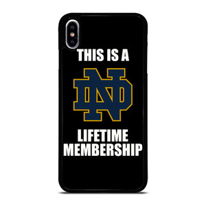 NOTRE DAME FIGHTING IRISH MEMBERSHIP iPhone XS Max Case Cover