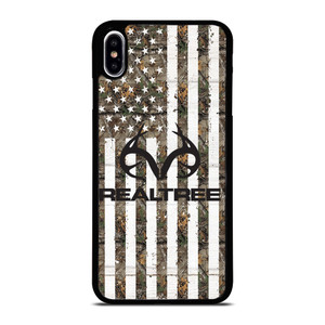 REALTREE AMERICAN FLAG LOGO iPhone XS Max Case Cover