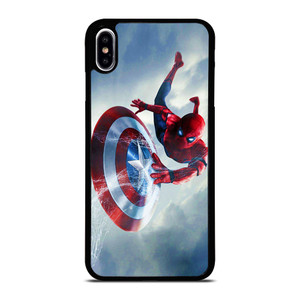 SPIDERMAN X CAPTAIN AMERICA iPhone XS Max Case Cover