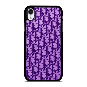 DIOR LOGO PURPLE iPhone XR Case Cover