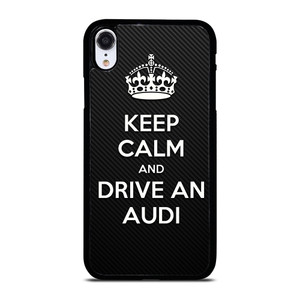 KEEP CALM AND DRIVE AUDI CARBON iPhone XR Case Cover