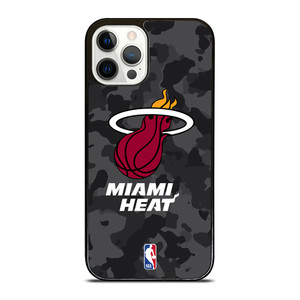 MIAMI HEAT BLACK CAMO iPhone 12 Pro Case Cover MIAMI HEAT BLACK CAMO iPhone 12 Pro Case Cover