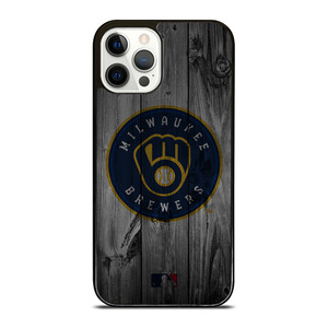 MILWAUKEE BREWERS BASEBALL MLB WOOD LOGO iPhone 12 Pro Case Cover