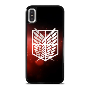 ATTACK ON TITAN LOGO RED iPhone X / XS Case Cover