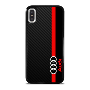 AUDI RED STRIPE LOGO iPhone X / XS Case Cover