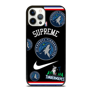 MINNESOTA TIMBERWOLVES NBA X SUPREME NIKE iPhone 12 Pro Case Cover MINNESOTA TIMBERWOLVES NBA X SUPREME NIKE iPhone 12 Pro Case Cover