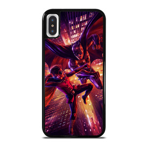 BATMAN AND ROBIN FIGHT iPhone X / XS Case Cover BATMAN AND ROBIN FIGHT iPhone X / XS Case Cover