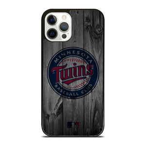 MINNESOTA TWINS BASEBALL MLB WOOD LOGO iPhone 12 Pro Case Cover