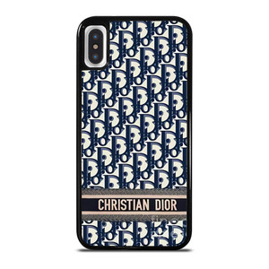 CHRISTIAN DIOR LOGO BLUE iPhone X / XS Case Cover