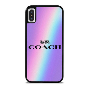 COACH NEW YORK VINTAGE RAINBOW iPhone X / XS Case Cover COACH NEW YORK VINTAGE RAINBOW iPhone X / XS Case Cover