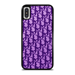DIOR LOGO PURPLE iPhone X / XS Case Cover
