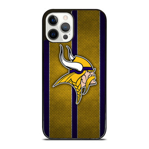 MINNESOTA VIKINGS NFL METAL STRIPE iPhone 12 Pro Case Cover