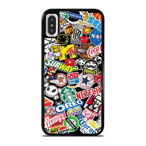 FAMOUS BRAND LOGO MIX iPhone X / XS Case Cover
