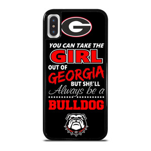 GEAORGIA BULLDOGS FOOTBALL GIRL iPhone X / XS Case Cover