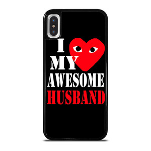 I LOVE MY HUSBAND COMME DES GARCONS iPhone X / XS Case Cover I LOVE MY HUSBAND COMME DES GARCONS iPhone X / XS Case Cover