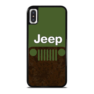 JEEP GREEN RUSTY LOGO iPhone X / XS Case Cover
