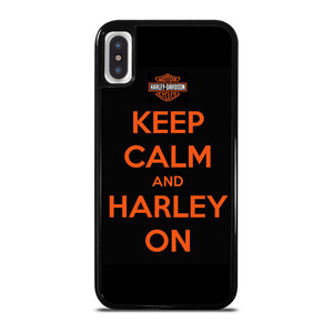 KEEP CALM AND HARLEY ON iPhone X / XS Case Cover