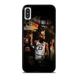 LEBRON JAMES LAKERS COLLAGE iPhone X / XS Case Cover