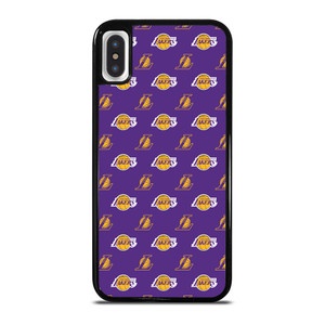 LOS ANGELES LAKERS NBA PATTERN iPhone X / XS Case Cover LOS ANGELES LAKERS NBA PATTERN iPhone X / XS Case Cover