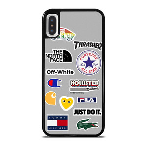 SKATEBOARD BRAND STICKER COLLAGE iPhone X / XS Case Cover