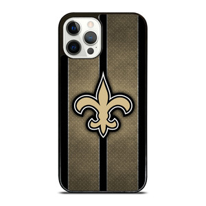 NEW ORLEANS SAINTS NFL METAL STRIPE iPhone 12 Pro Case Cover NEW ORLEANS SAINTS NFL METAL STRIPE iPhone 12 Pro Case Cover