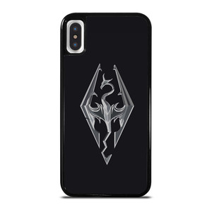 THE ELDER SCROLLS SKYRIM FLAT LOGO iPhone X / XS Case Cover THE ELDER SCROLLS SKYRIM FLAT LOGO iPhone X / XS Case Cover